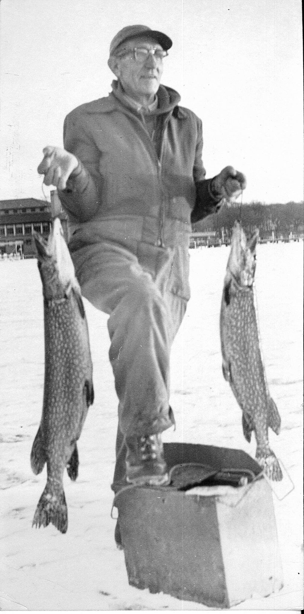 Picture of the Past Ice Fisherman